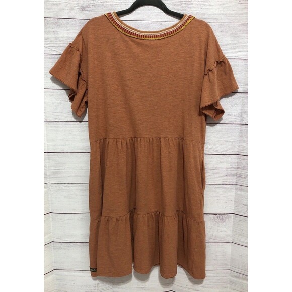 Matilda Jane Heart to Heart Homeroom Tiered Knit Dress Size L Large EUC - Picture 4 of 6